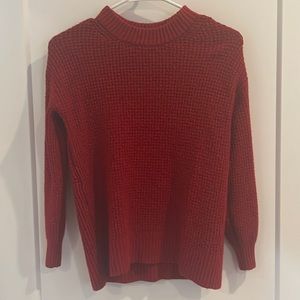 RED KNIT SWEATER